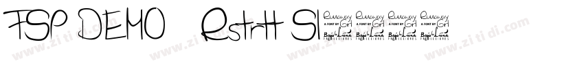 FSP DEMO   Rstrtt Sl字体转换